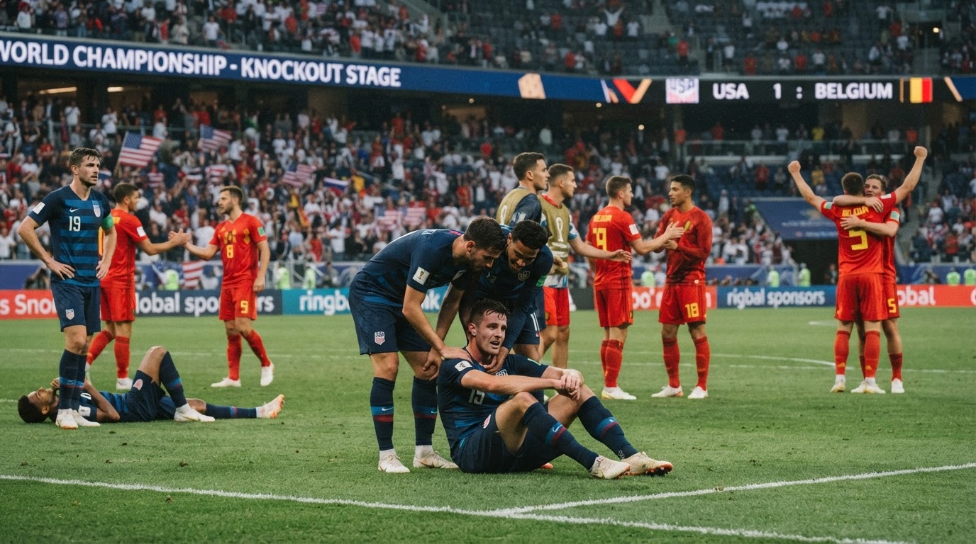 Američané na světovém šampionátu končí, v osmifinále podlehli 1:4 Belgii