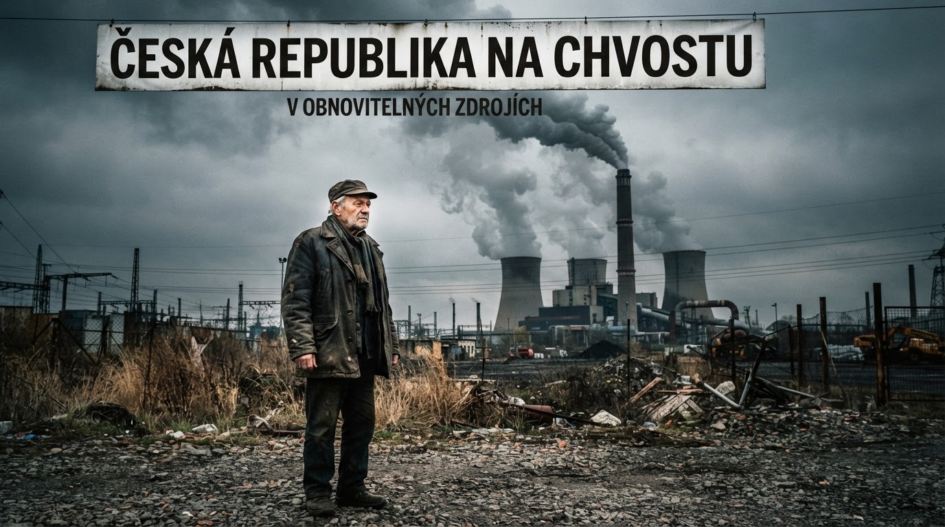 Česká republika na chvostu v žebříčku obnovitelných zdrojů energie