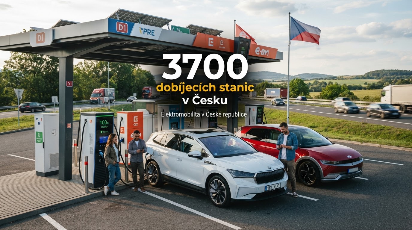 Česko má už 3700 dobíjecích stanic, provoz roste o desítky procent