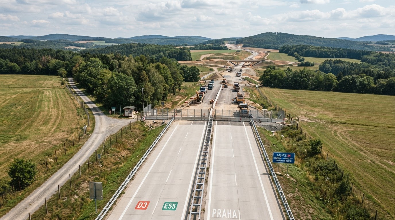 Dálnice D3 se přiblížila k rakouským hranicím, ale stále chybí spojení