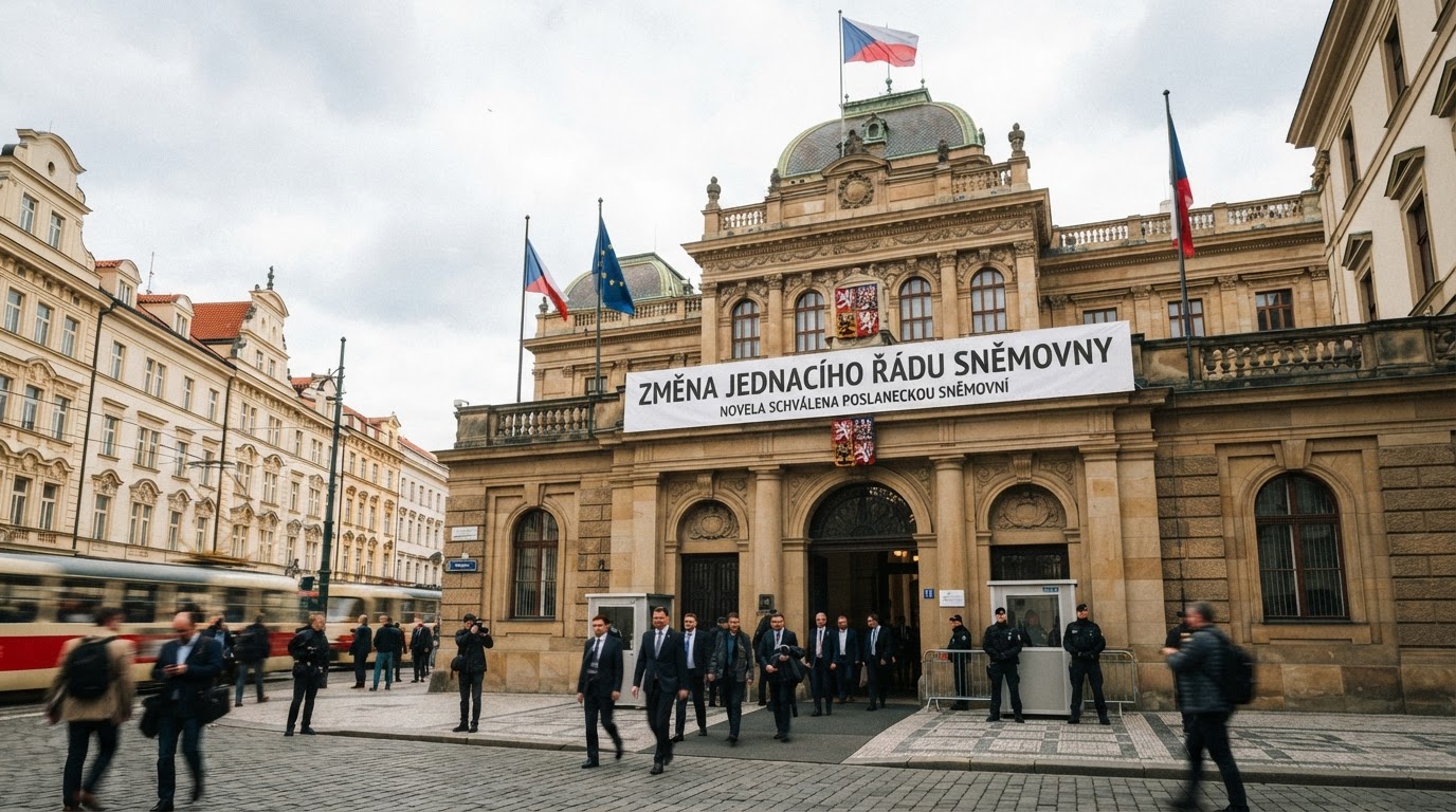 Nejnovější dostupná česká zpráva: změna jednacího řádu sněmovny