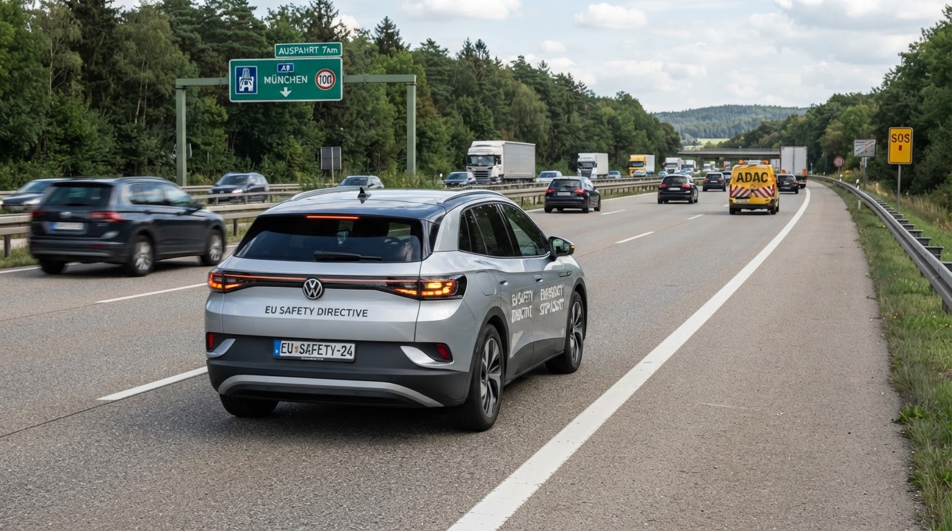 Nová bezpečnostní směrnice EU: Automobily budou schopny samostatně zajet do odstavného pruhu