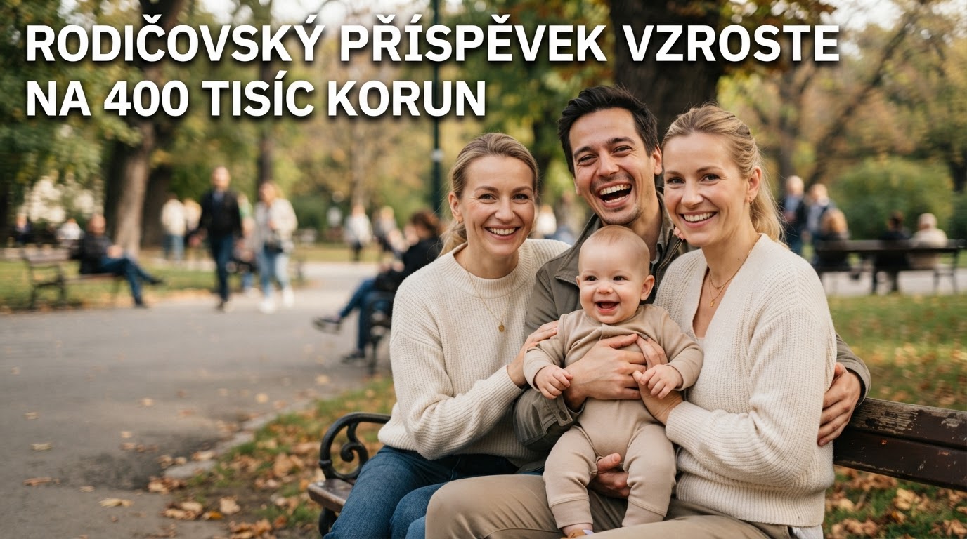 Rodičovský příspěvek vzroste na 400 tisíc korun, valorizace byla odmítnuta