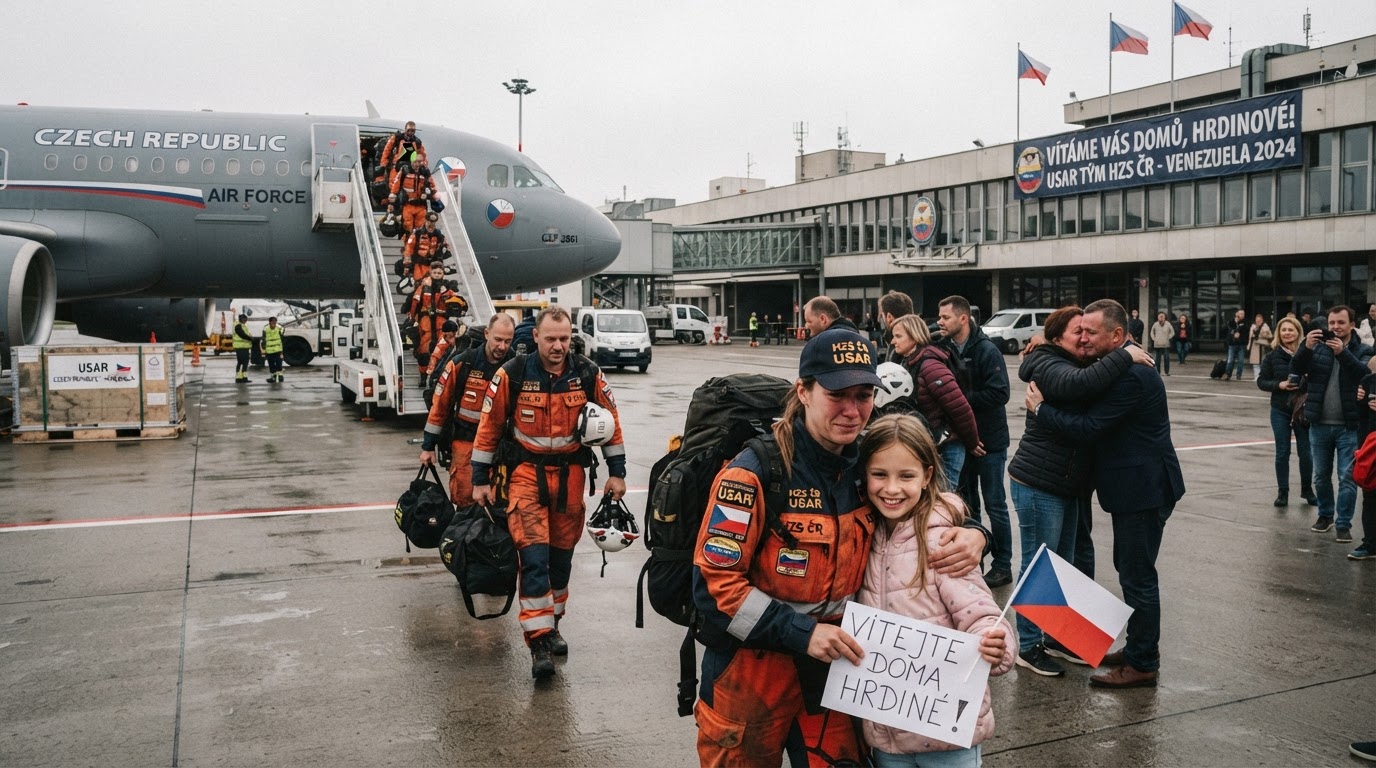 USAR tým se vrátil do Česka po zásahu po zemětřesení ve Venezuele