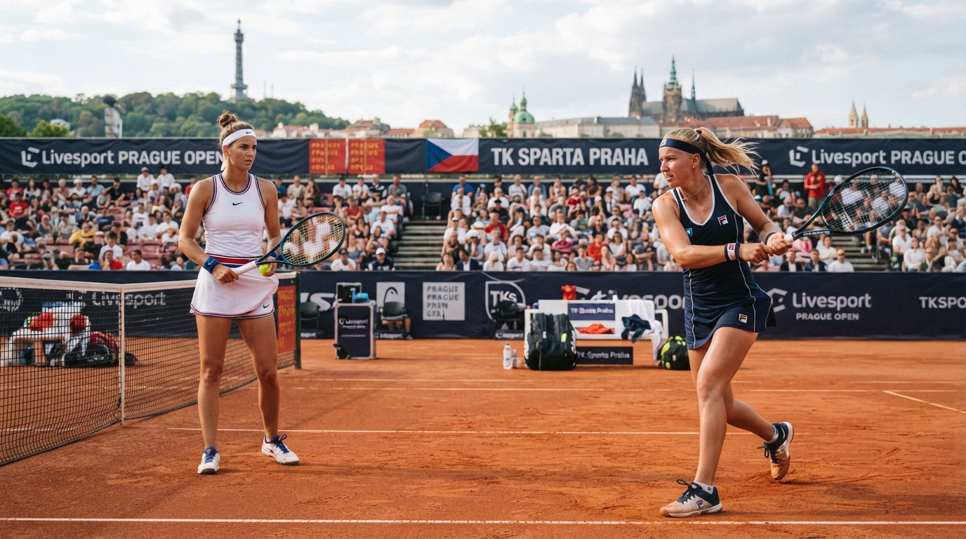 Valentová a Bouzkova se připravují na derby na tenisovém turnaji v Praze
