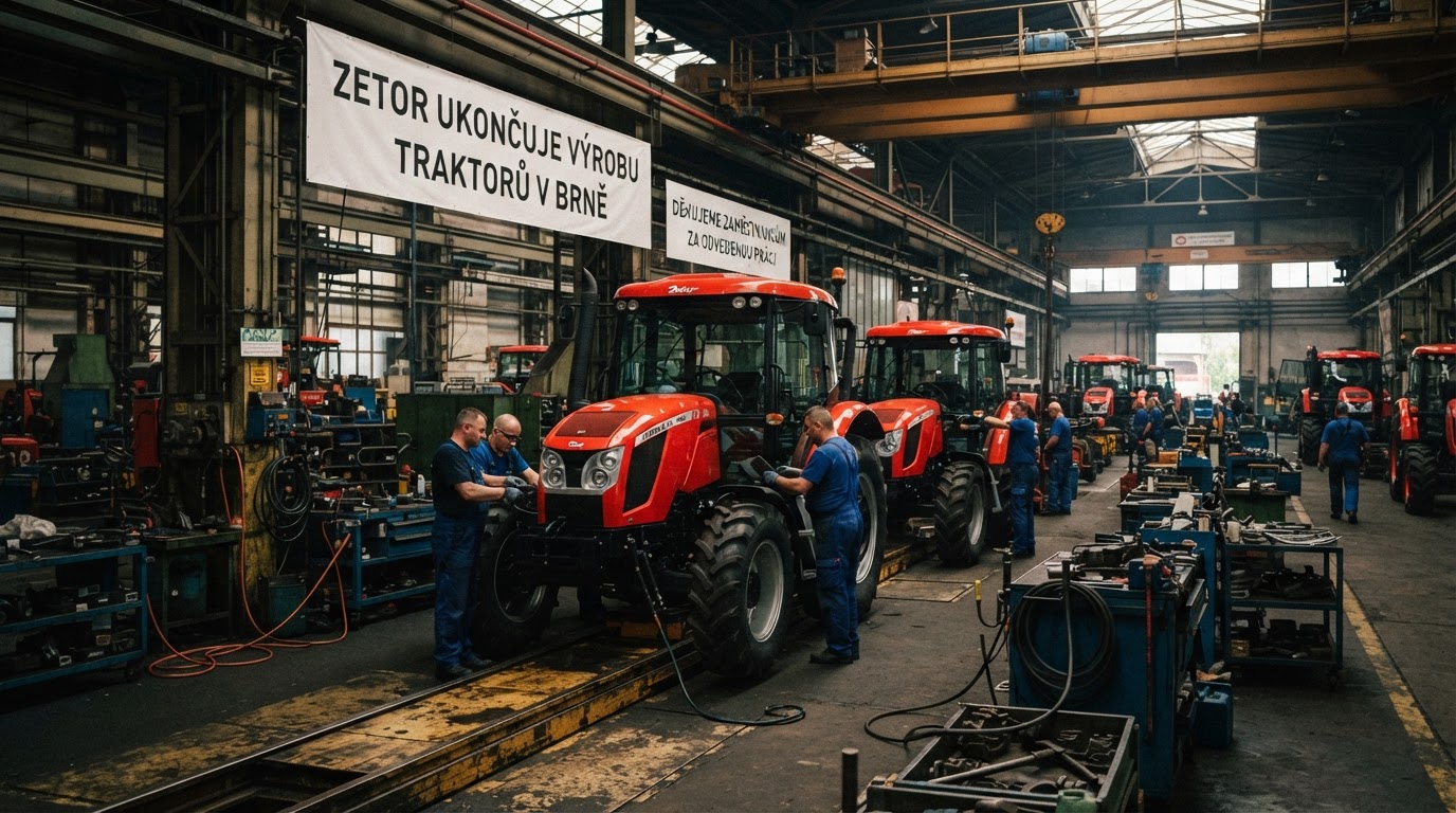 Zetor ukončuje výrobu traktorů v Brně a přesouvá ji do Indie