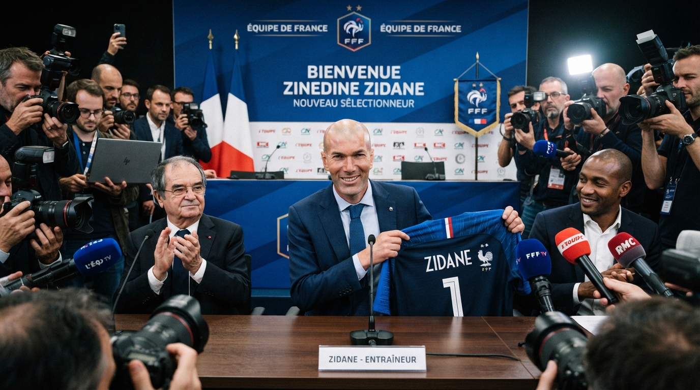 Zinedine Zidane se stává novým trenérem francouzské fotbalové reprezentace