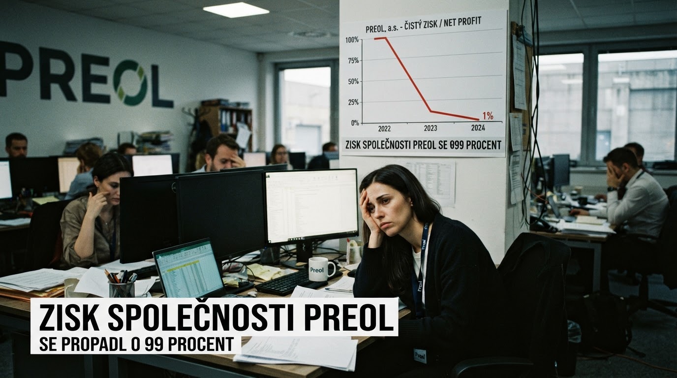 Zisk společnosti Preol se propadl o 99 procent