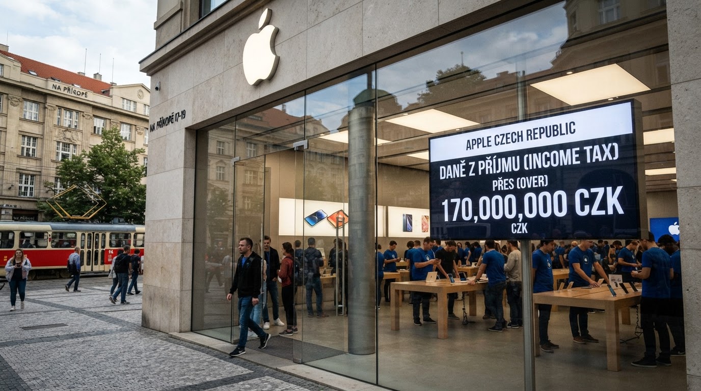 Apple zaplatil v Česku na dani z příjmu přes 170 milionů korun