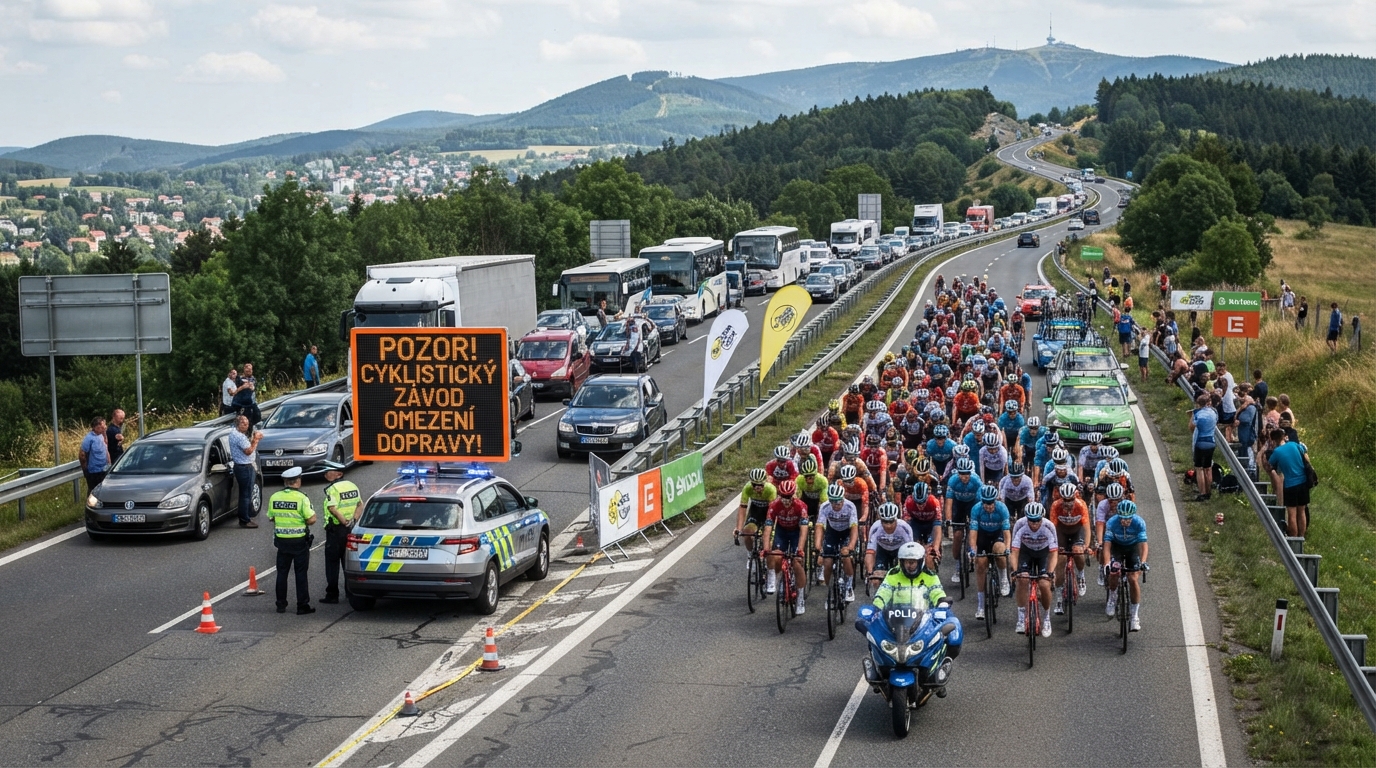 Cyklistický závod omezí dopravu mezi Mladou Boleslaví a Libercem