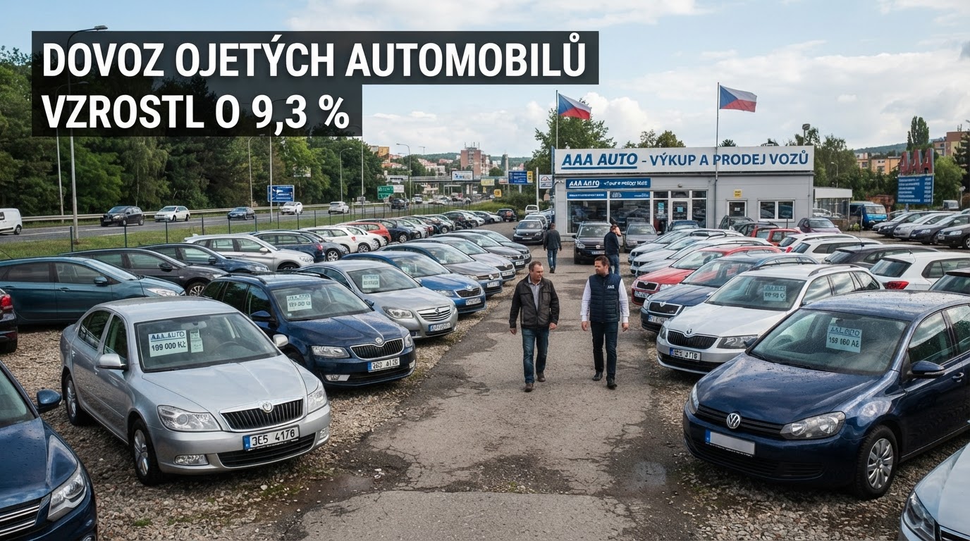 Dovoz ojetých automobilů do Česka vzrostl o 9,3 procenta