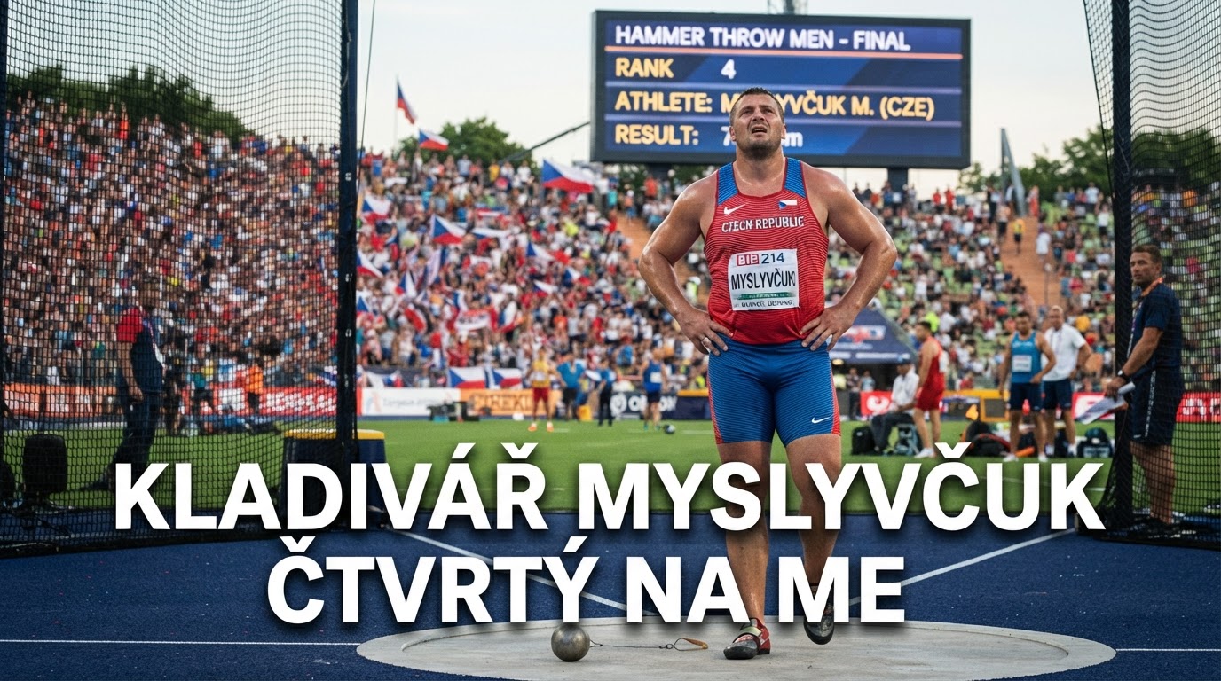 Kladivář Myslyvčuk skončil na ME čtvrtý, Meindlschmid obsadil osmé místo