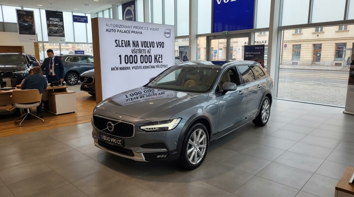 Luxusní Volva V90 s milionovými slevami v českých autosalonech