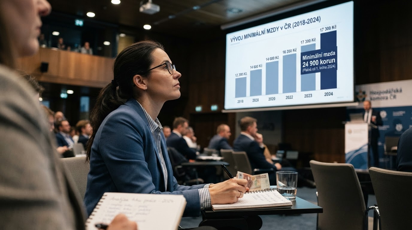 Minimální mzda v roce 2027 vzroste na 24 900 korun