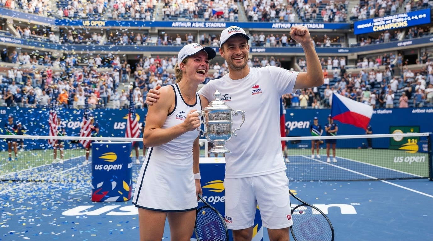 Muchová s Menšíkem získali první grandslamový titul ve smíšené čtyřhře