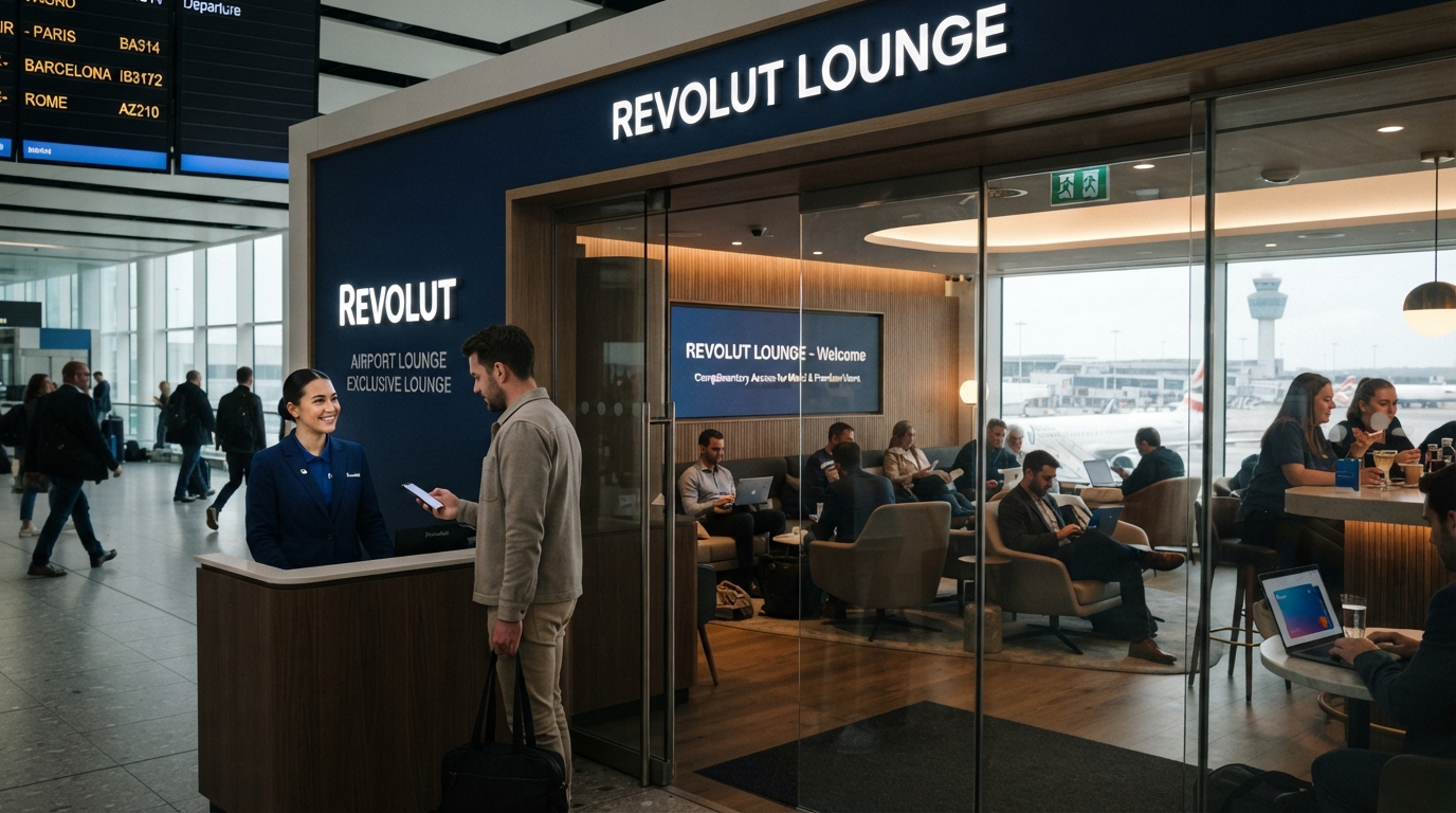 Revolut v Evropě vybuduje síť vlastních letištních salonků