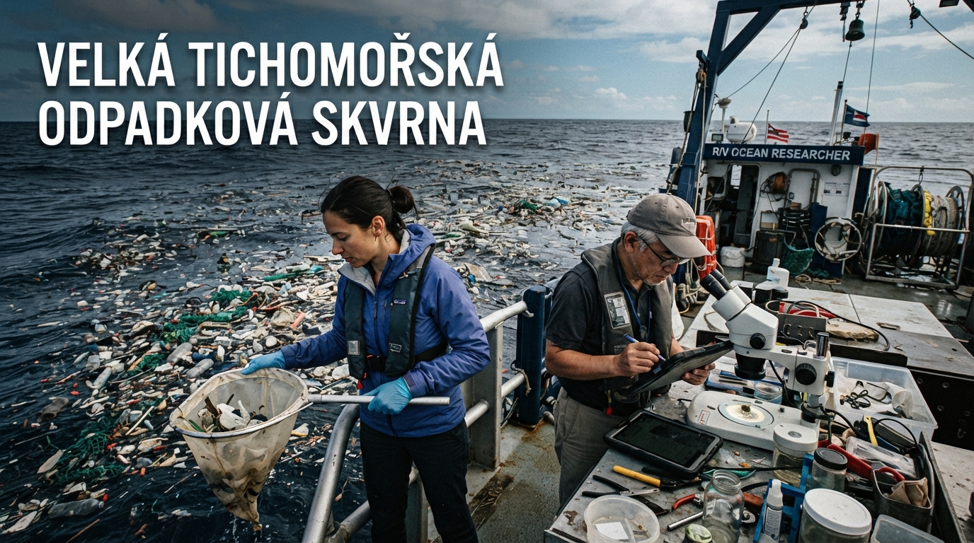Velká tichomořská odpadková skvrna zhoršuje globální oteplování, varují vědci