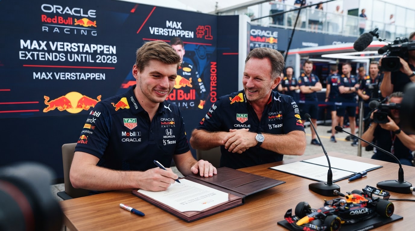 Verstappen prodloužil smlouvu s Red Bullem do roku 2028