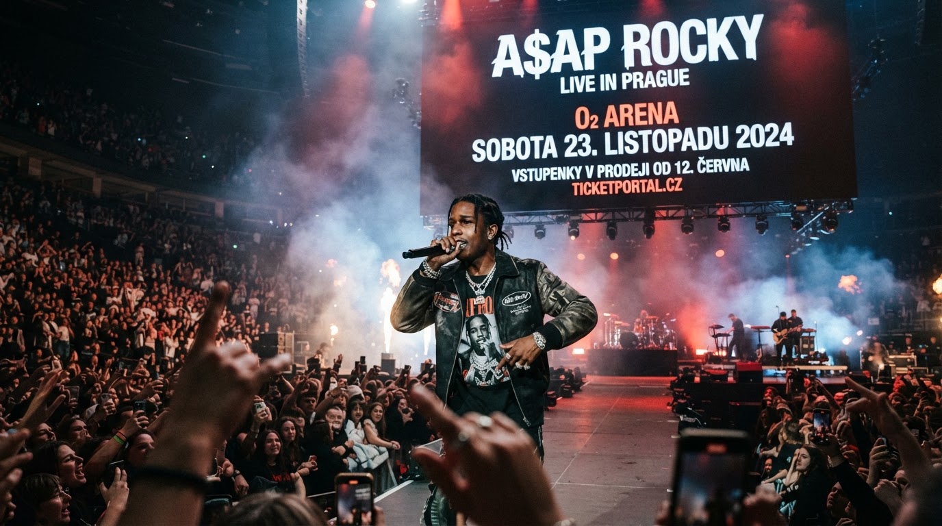 A$AP Rocky vystoupí 4. října 2026 v pražské O2 areně
