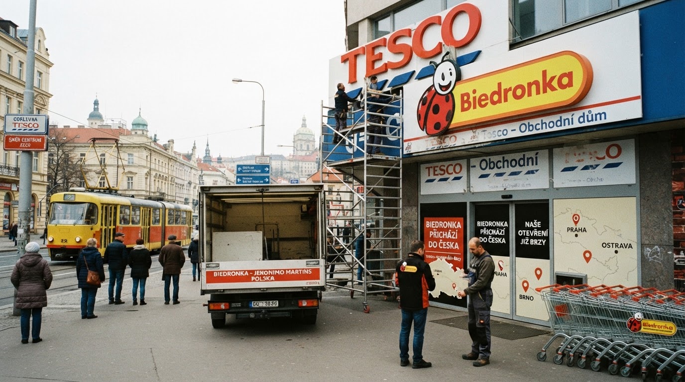 Polská Biedronka zvažuje expanzi na český trh po odchodu Teska